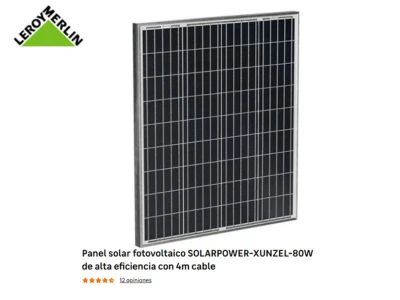 panel solar fotovoltaico leroy merlin