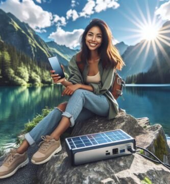 batería externa solar para móvil